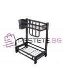 Двуетажен кухненски органайзер за кухня подправки и аксесоари